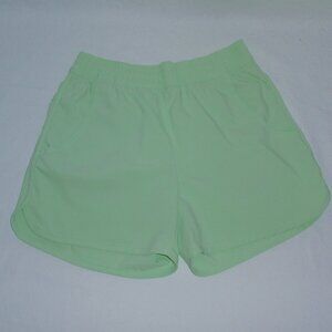 Columbia Neon Green Girls Athletic Running Shorts Sz M Medium 10 12